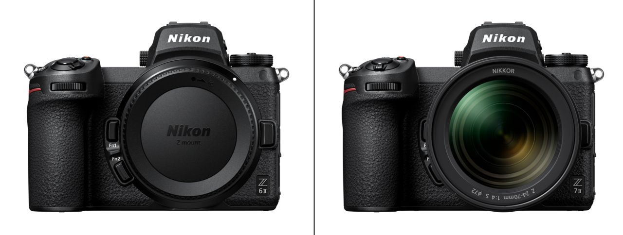 Nikon Z6 II and Nikon Z7 II side by side
